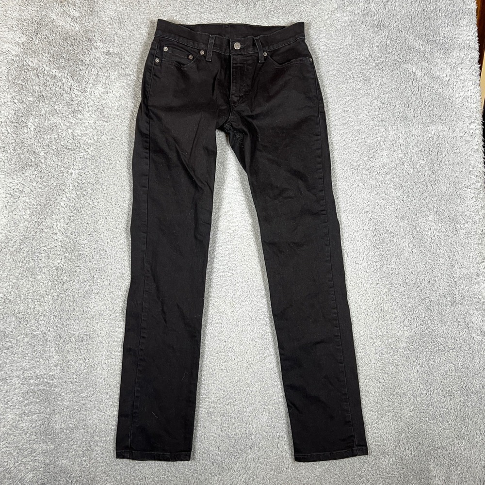 Levi's 511 Slim Fit Jeans Mens 30x32 Black Excellent Stretch Denim Office - Picture 3 of 9